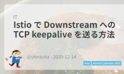 Featured image of post Istio で Downstream への TCP keepalive を送る方法